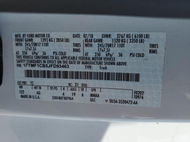 2018 FORD F150 - 1FTMF1CB5JFD93463