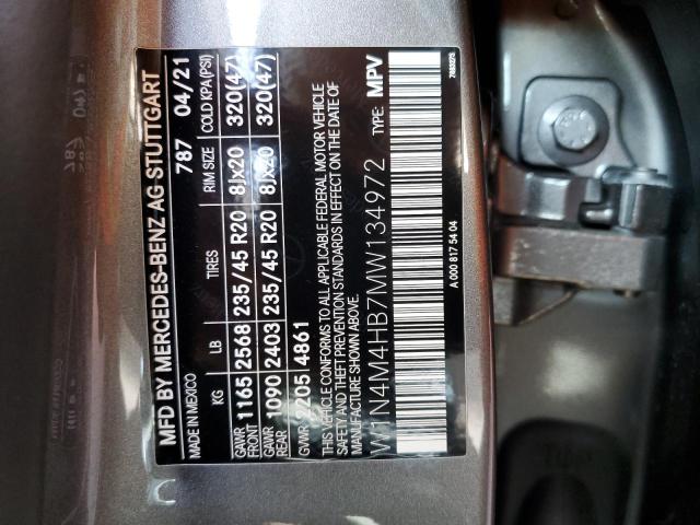W1N4M4HB7MW134972 Mercedes-Benz Glb 250 4matic