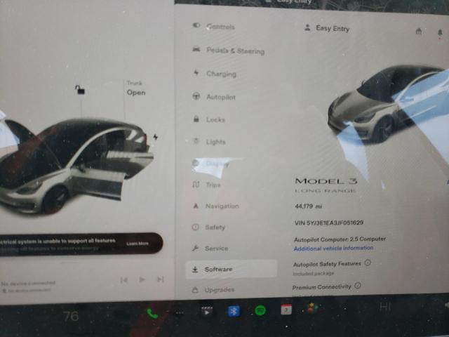5YJ3E1EA3JF051629 Tesla MODEL 3