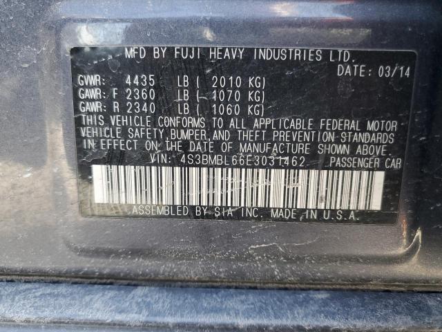 4S3BMBL66E3031462 Subaru Legacy 2.5i Limited