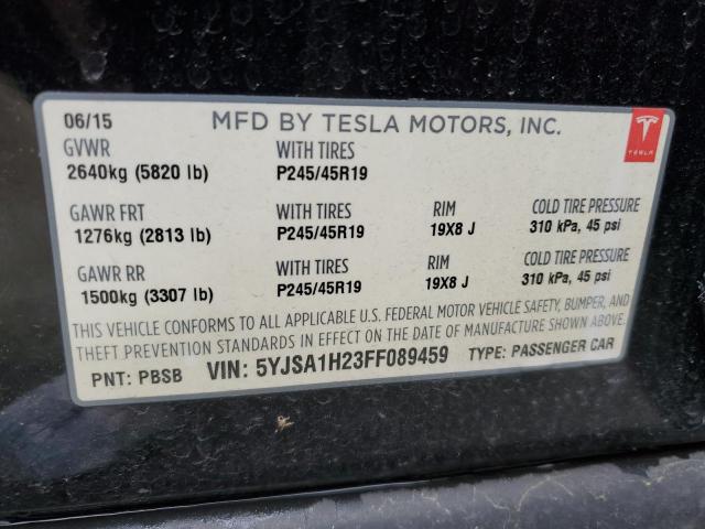 5YJSA1H23FF089459 Tesla Model S 85d