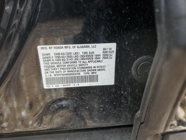 2019 HONDA PASSPORT T - 5FNYF8H98KB028765