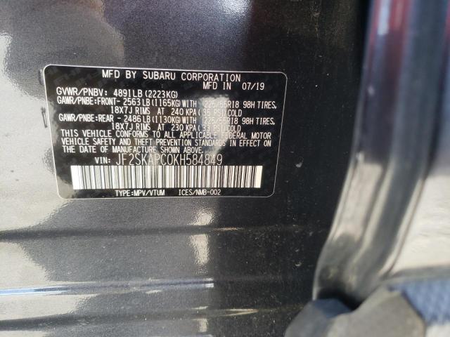 JF2SKAPC0KH584849 Subaru Forester Sport