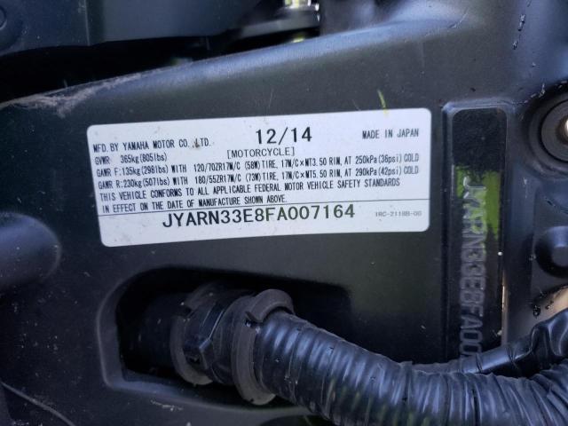 2015 YAMAHA FZ09 JYARN33E8FA007164