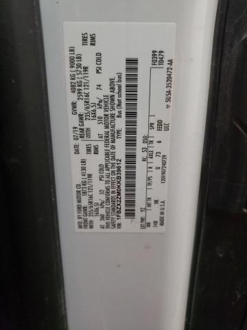 2019 FORD TRANSIT T- - 1FBZX2ZM0KKB39612