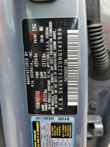 5XXG14J20NG142986 KIA K5 LXS