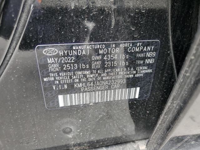 2022 HYUNDAI SONATA SEL - KMHL64JA0NA232993
