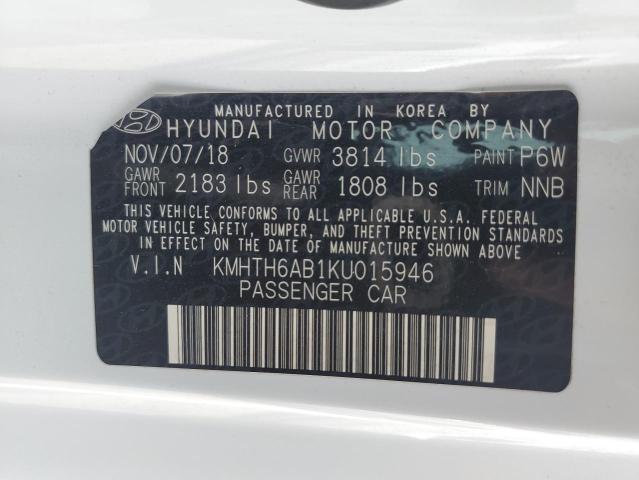 KMHTH6AB1KU015946 Hyundai Veloster Turbo