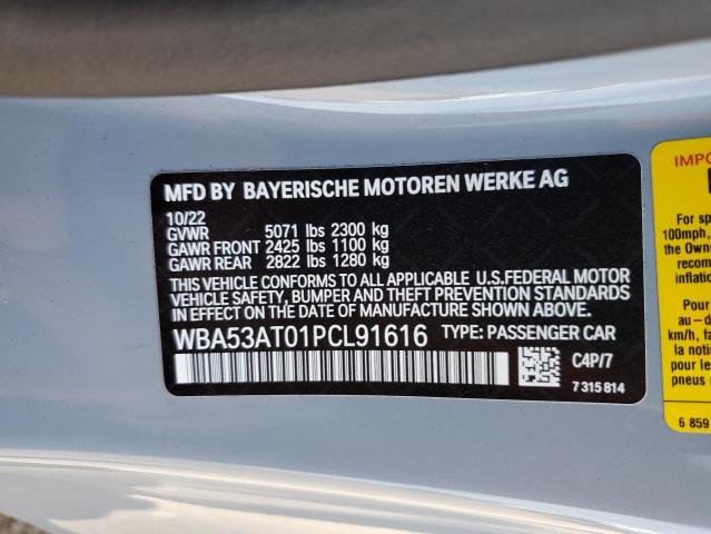 2023 BMW M440I WBA53AT01PCL91616