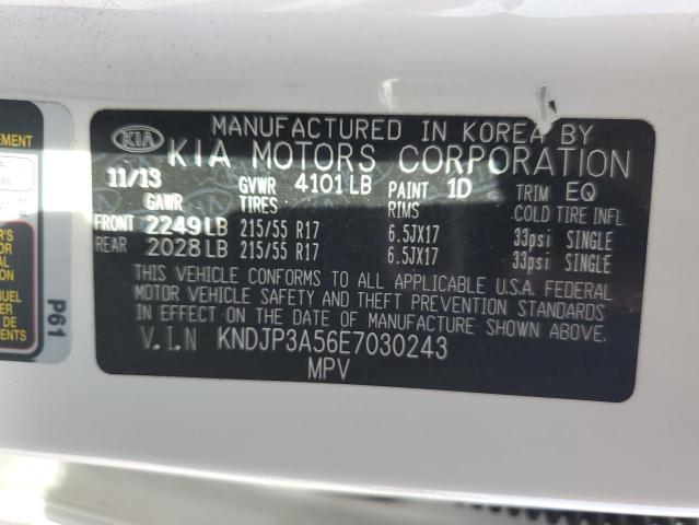 KNDJP3A56E7030243 KIA SOUL +