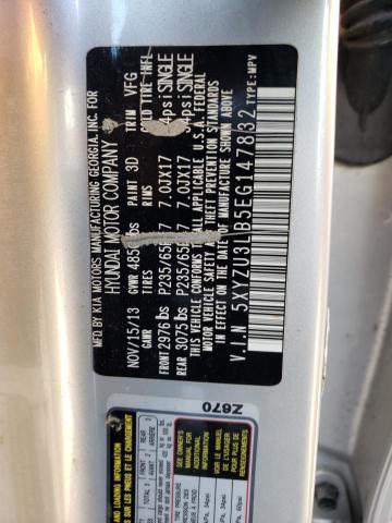 5XYZU3LB5EG147832 Hyundai SANTA FE SPORT