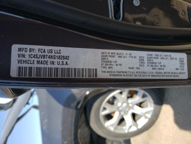 2022 JEEP WAGONEER S 1C4SJVBT4NS182842