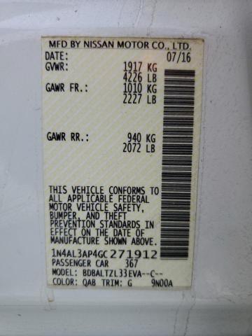 1N4AL3AP4GC271912 Nissan ALTIMA 2.5
