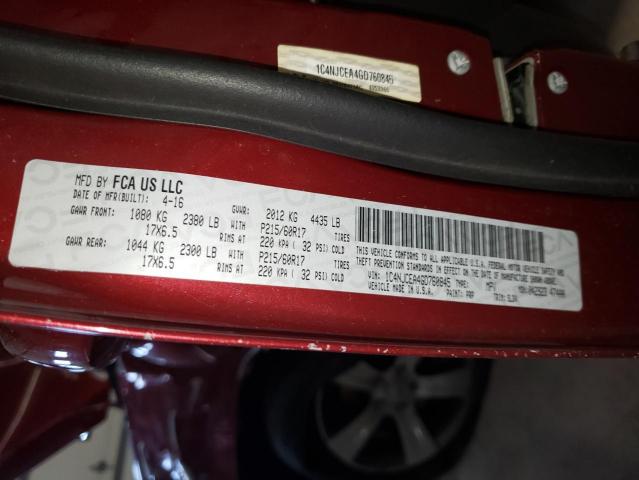 2016 JEEP COMPASS LA - 1C4NJCEA4GD760845