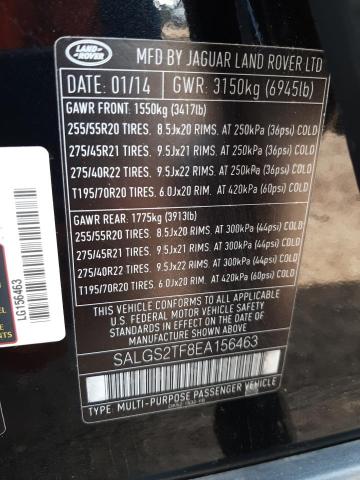 SALGS2TF8EA156463 Land Rover Range Rover Supercharged
