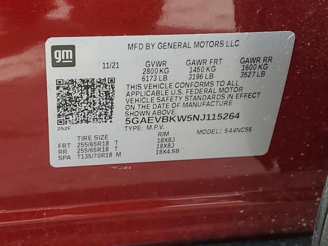 2022 BUICK ENCLAVE PR - 5GAEVBKW5NJ115264