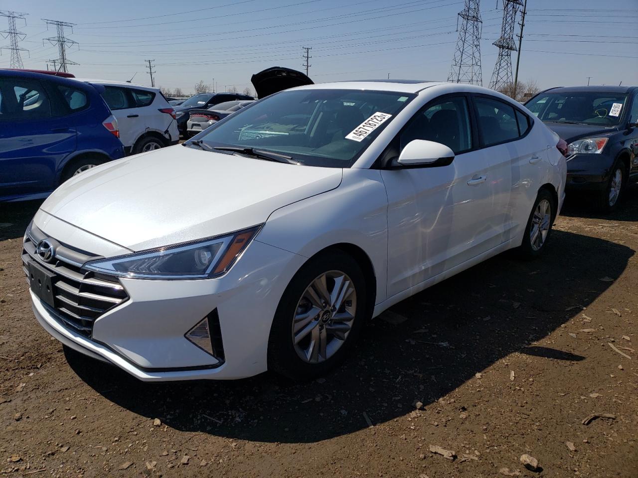 2019 Hyundai Elantra Sel vin: 5NPD84LF1KH475969