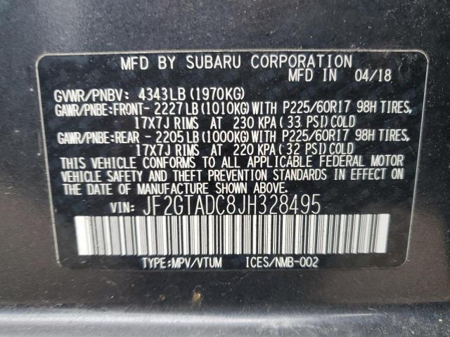 2018 SUBARU CROSSTREK - JF2GTADC8JH328495