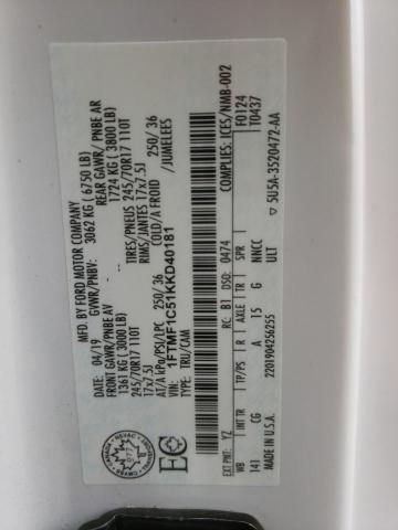 1FTMF1C51KKD40181 Ford F150