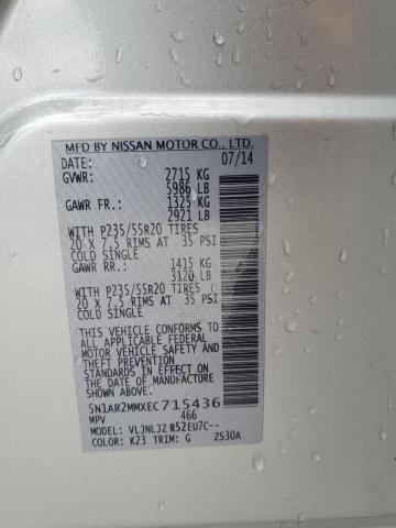 5N1AR2MMXEC715436 Nissan Pathfinder S