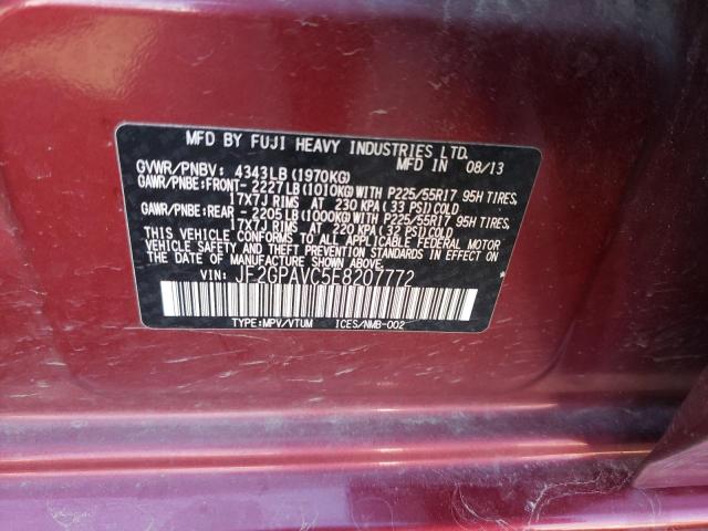 JF2GPAVC5E8207772 Subaru Xv Crosstrek 2.0 Premium