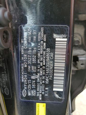 KMHCT4AE3GU948638 Hyundai ACCENT SE