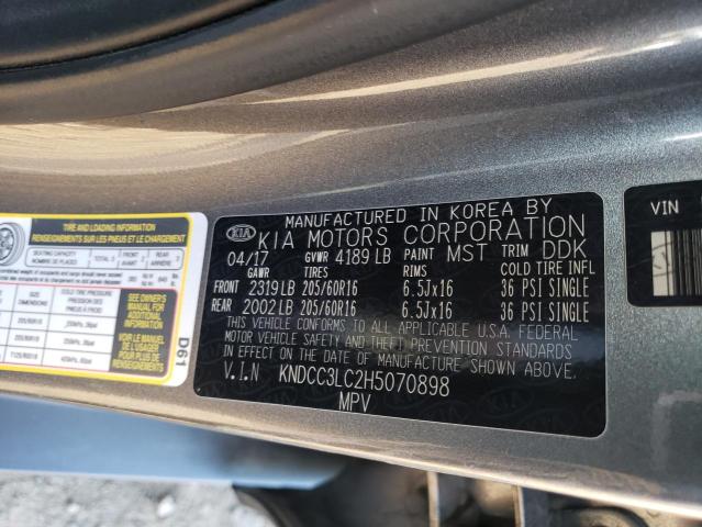 KNDCC3LC2H5070898 KIA NIRO EX