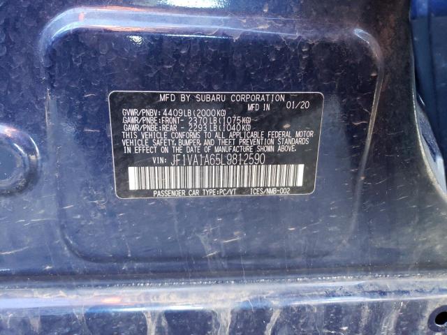 JF1VA1A65L9812590 Subaru WRX