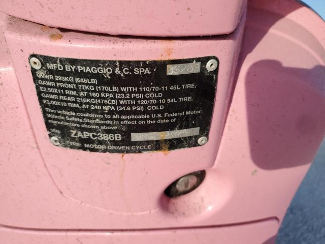 2010 VESPA LX 50 ZAPC386B9A5011075