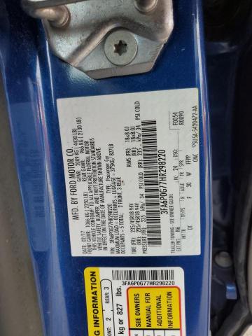 3FA6P0G77HR298220 Ford FUSION S