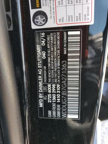 2016 MERCEDES-BENZ S 63 AMG - WDDUG7JB7GA271363