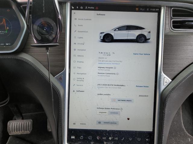 5YJXCAE27GF001762 Tesla MODEL X