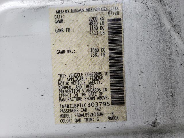 1N4BZ1BP1LC303795 Nissan Leaf S Plus