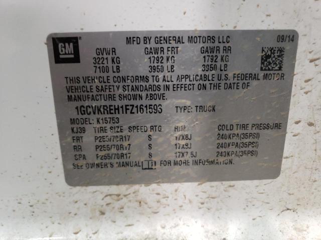 2015 CHEVROLET SILVERADO - 1GCVKREH1FZ161593
