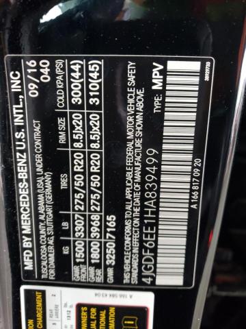 4JGDF6EE1HA839499 Mercedes-Benz Gls 450 4matic