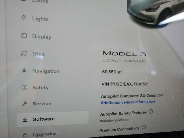 5YJ3E1EAXJF041521 Tesla MODEL 3