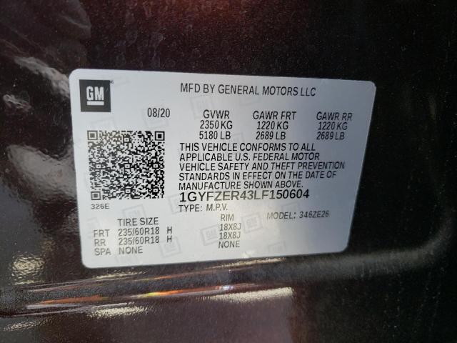 2020 CADILLAC XT4 SPORT - 1GYFZER43LF150604