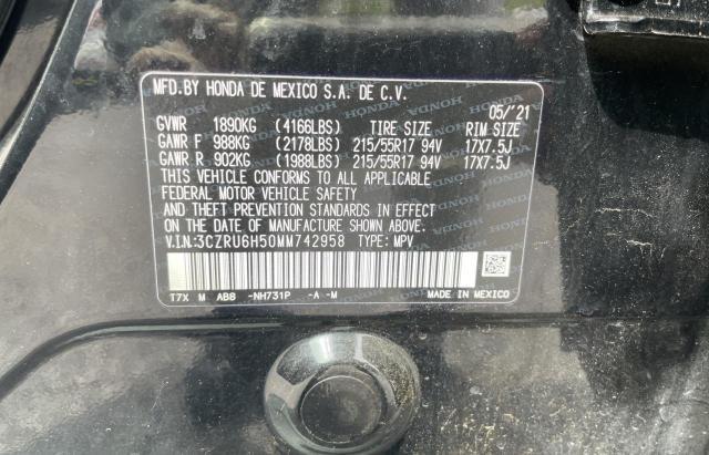 2021 HONDA HR-V EX - 3CZRU6H50MM742958
