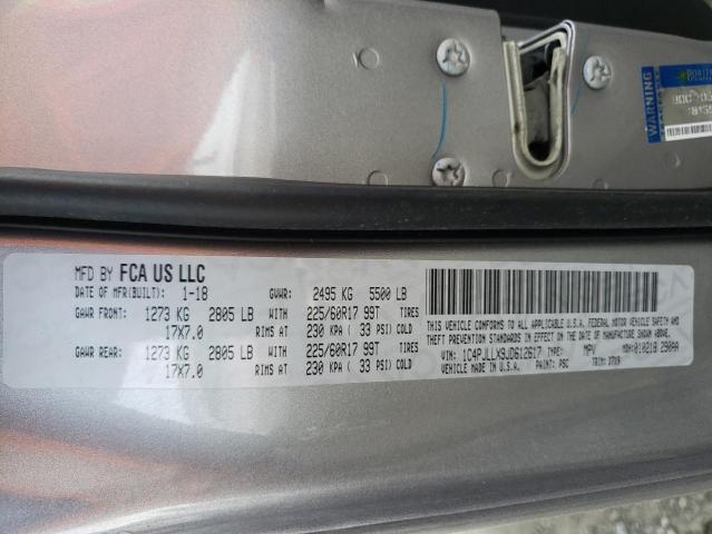 1C4PJLLX9JD612617 Jeep Cherokee Latitude Plus