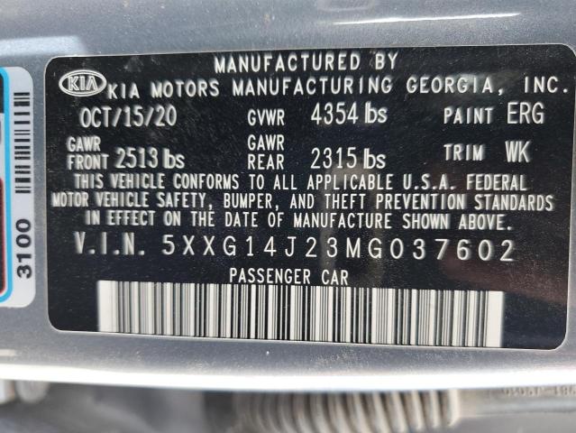 5XXG14J23MG037602 KIA K5 LXS