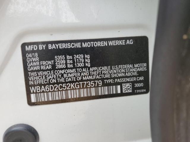 2019 BMW 640 XI GRA - WBA6D2C52KGT73579