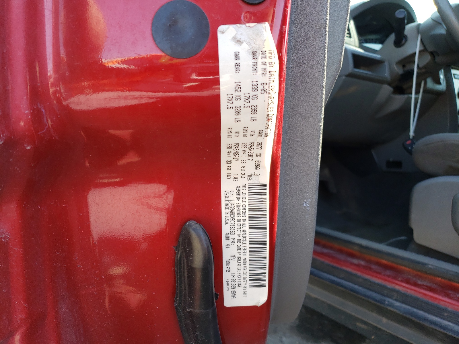 1J4GR48KX5C716163 2005 Jeep Grand Cherokee Laredo