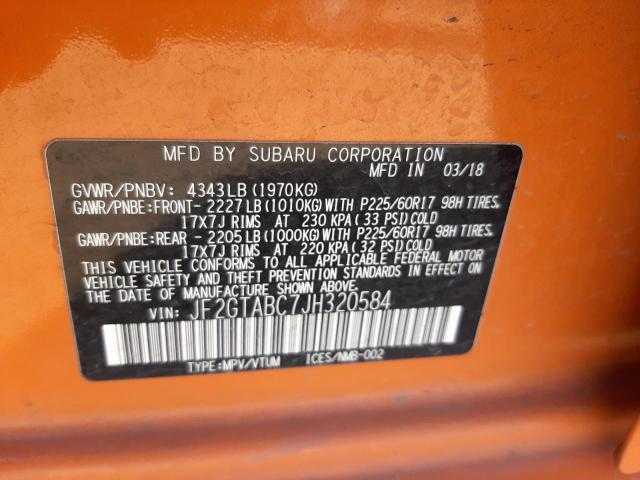 JF2GTABC7JH320584 Subaru Crosstrek Premium