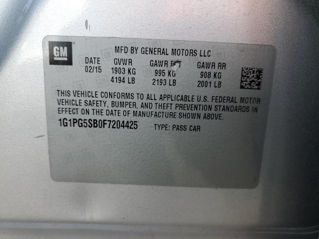 2015 CHEVROLET CRUZE LTZ - 1G1PG5SB0F7204425