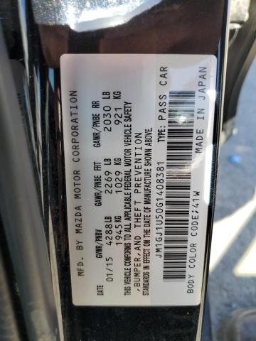 2016 MAZDA 6 - JM1GJ1U50G1408381