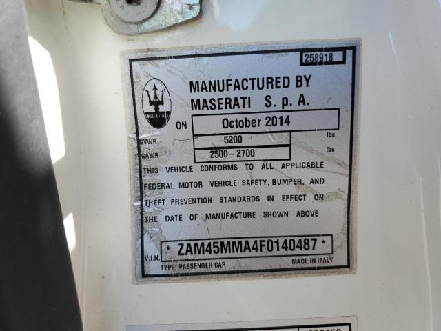 ZAM45MMA4F0140487 Maserati Granturismo S