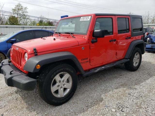 Salvage cars for sale from Copart Walton, KY: 2018 Jeep Wrangler Unlimited Sport