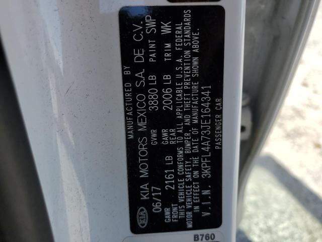 3KPFL4A73JE164341 KIA FORTE LX