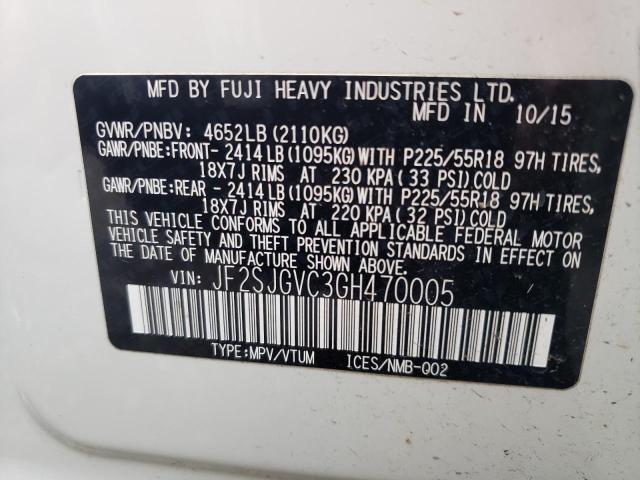 JF2SJGVC3GH470005 Subaru Forester 2.0xt Touring