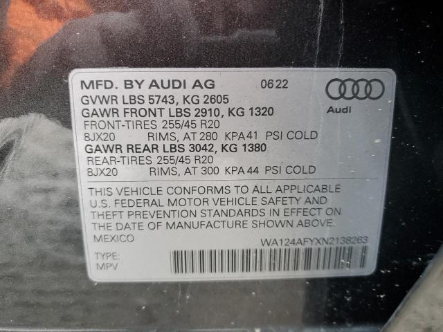 2022 AUDI SQ5 SPORTB - WA124AFYXN2138263